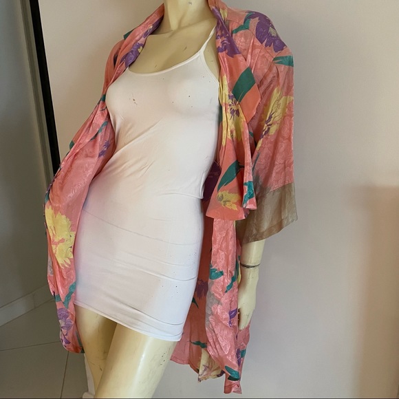 ✨Vintage 1980's✨Flora Kung 100% Silk wrap dress - Picture 10 of 10